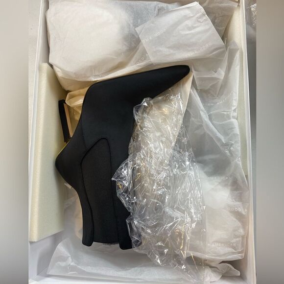 NIB Good American Women’s Black Scuba Neoprene Kickstand Heel Boots - Size 5.5 - Picture 9 of 13